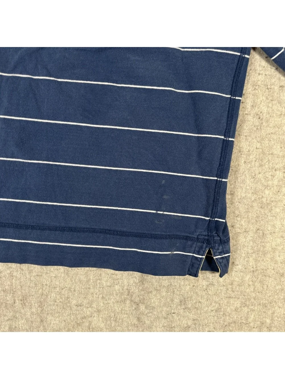 American Eagle Sweater Medium Blue Stripe Collar Blue Vintage Fit Y2K